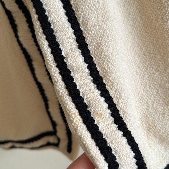 St. John Collection Cream/Black Knit Duster Tweed Sweater Jacket - Picture 10 of 10